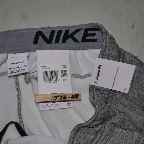 Nike Men's Size 4XL Therma-Fit Sweatpants Gray Joggers Training Athletic NWT - Picture 9 of 9